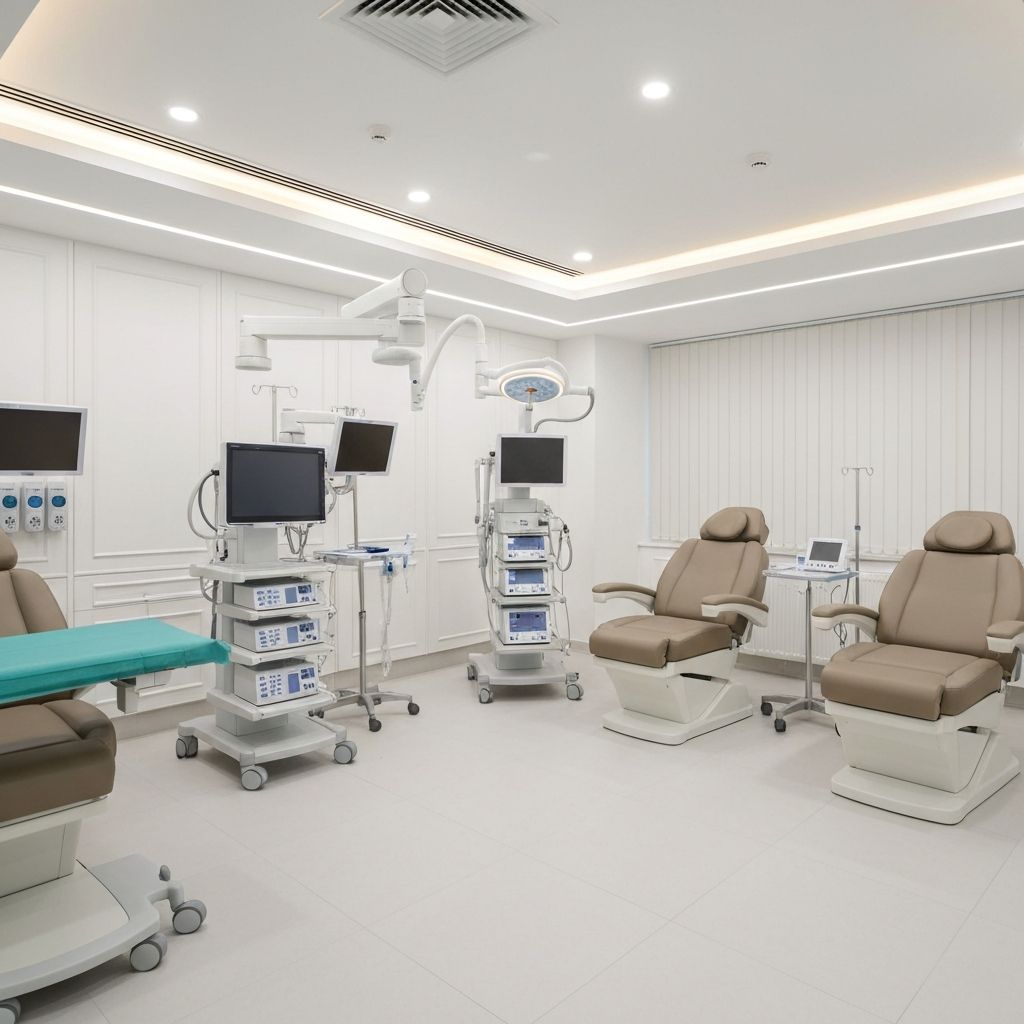 Modern hair transplant clinic interior